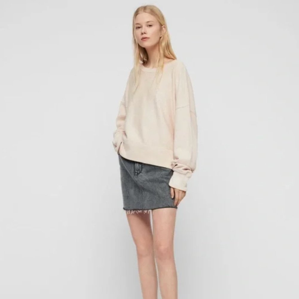 ALLSAINTS Piro Sweatshirt Light Pink XS